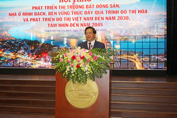 Hội thảo Phát triển thị trường bất động sản, nhà ở minh bạch, bền vững thúc đẩy quá trình đô thị hóa và phát triển đô thị Việt Nam đến năm 2030, tầm nhìn đến năm 2045